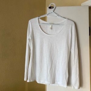 H&M basic white Long Sleeve T-shirt